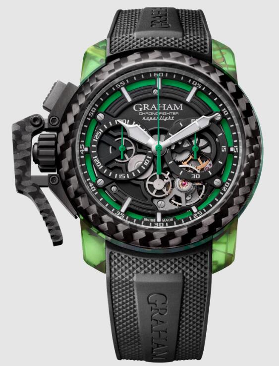 Graham Chronofighter Superlight Carbon Skeleton Green 2CCCK.G01A Replica Watch
